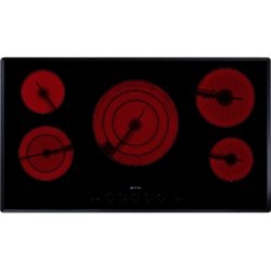 Smeg SE2951TC2 90cm Touch Control Ceramic Hob with Angled  Edge Glass in Black Ceramic